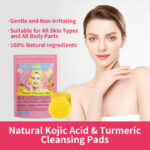 Gentle Skin Care Daily Cleaning Exfoliating Compressed Sponge Turmeric Kojic Acid Cleansing Pad - Image 9