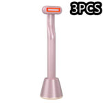 New Upgraded 360 Degrees Rotary Eye Massage Therapeutic Warmth Face Massage Red LED Light 5-in-1 Skincare Tool Wand - Image 4
